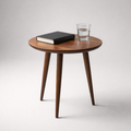 Round Wooden Side Table