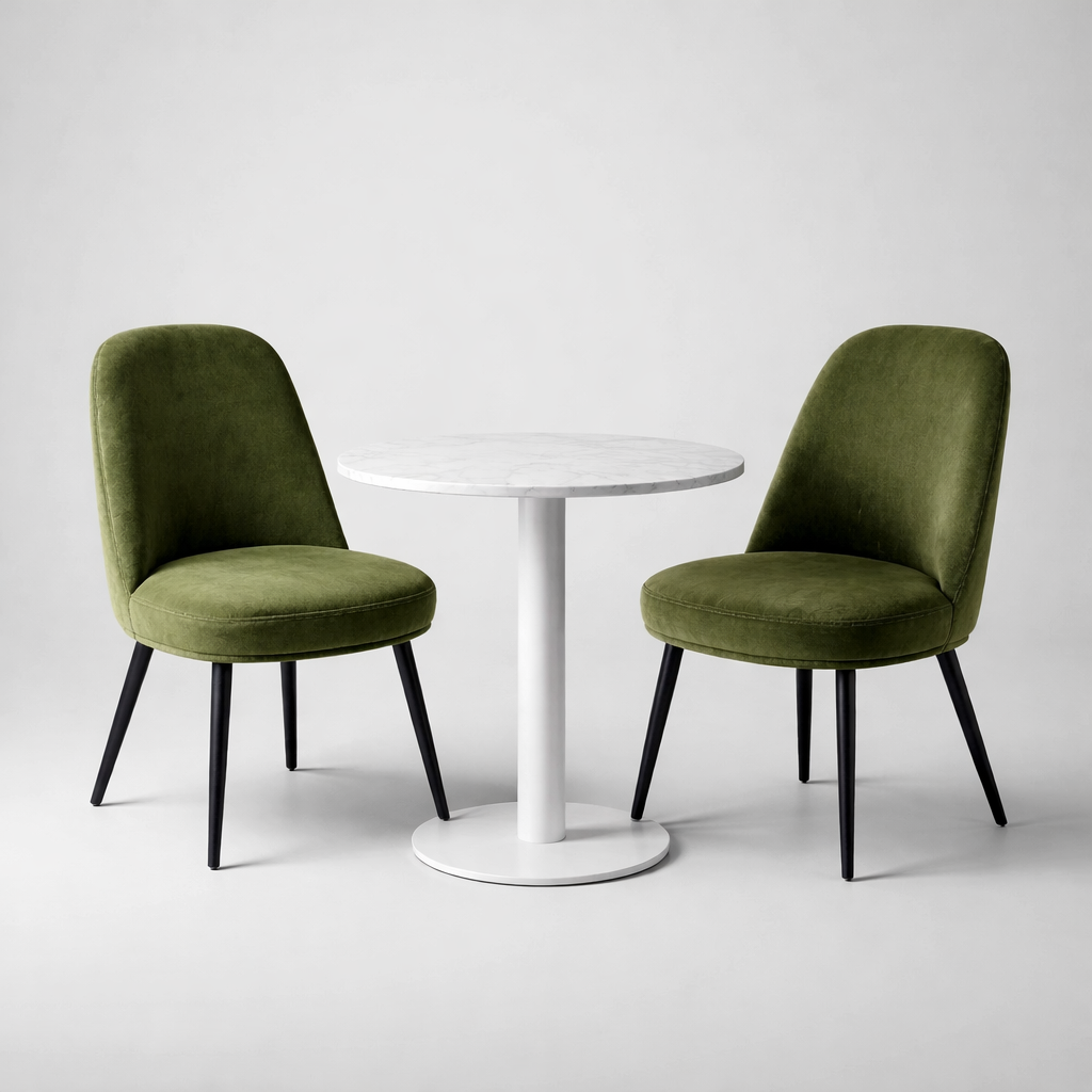 Set of 2 Upholstered Dining Chairs