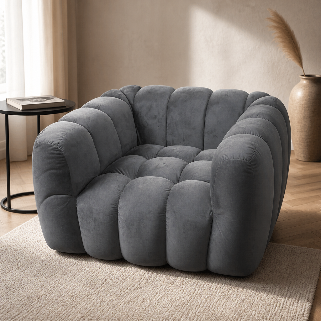 Modern Home Bundle Set – Accent Chair, Bookcase & Room Divider | $199.99
