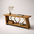 Modern Console Table with Storage Shelf | Ubara Plus