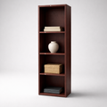 Modern 4 Shelf Wooden Bookcase Organizer