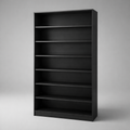 Black 6-Shelf Bookcase