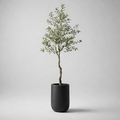 Artificial Olive Tree in Black Pot – Modern Indoor Faux Plant Decor